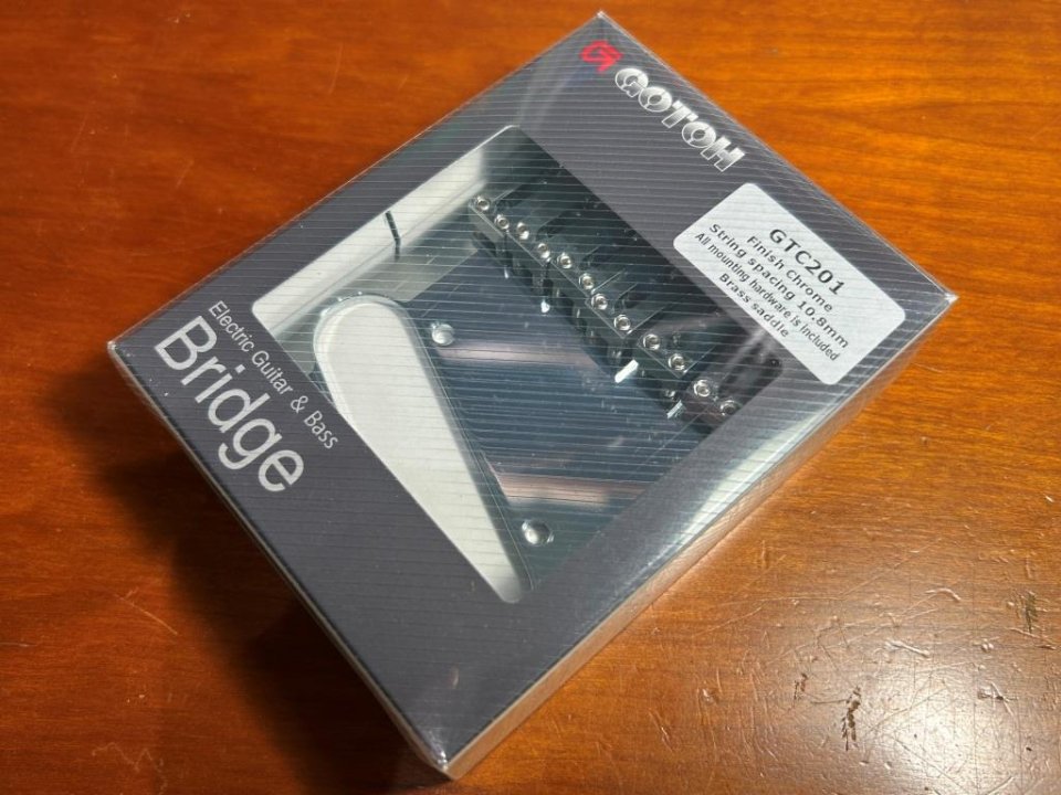 Puente telecaster GOTOH GTC201 silletas latón cromado
