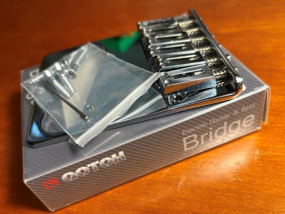 Puente telecaster GOTOH GTC201 silletas latón cromado