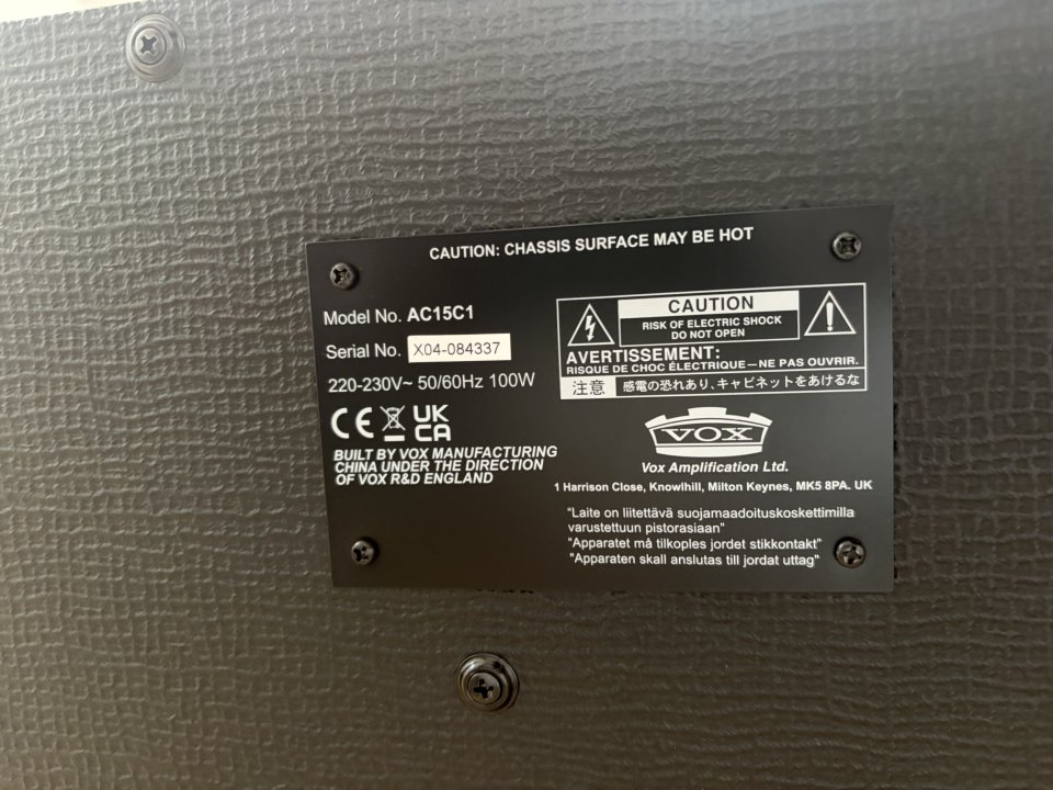 VOX AC15C1 de segunda mano · Foto 4 de 6 · Lleida · 550 €