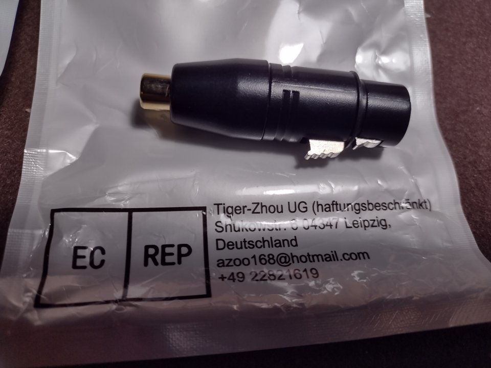 adaptador xrl a rca