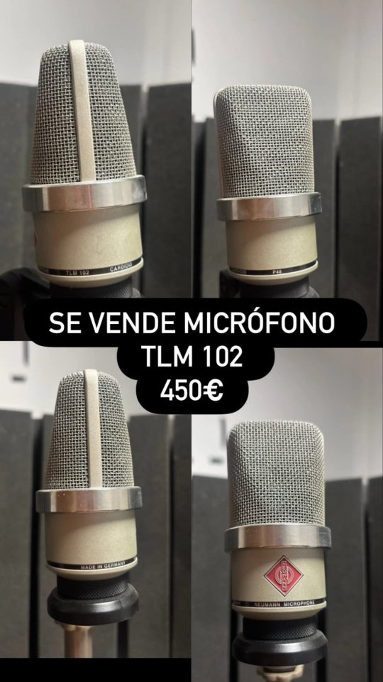 Mcrofono Neumann Tlm 102 de segunda mano · Málaga · 400 €