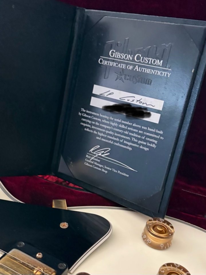 Vendo/Cambio Gibson Les Paul Custom Alpine White