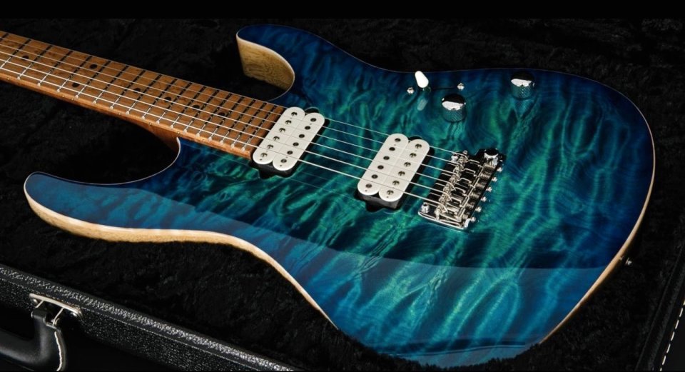 Suhr Modern Aqua blue burst Custom