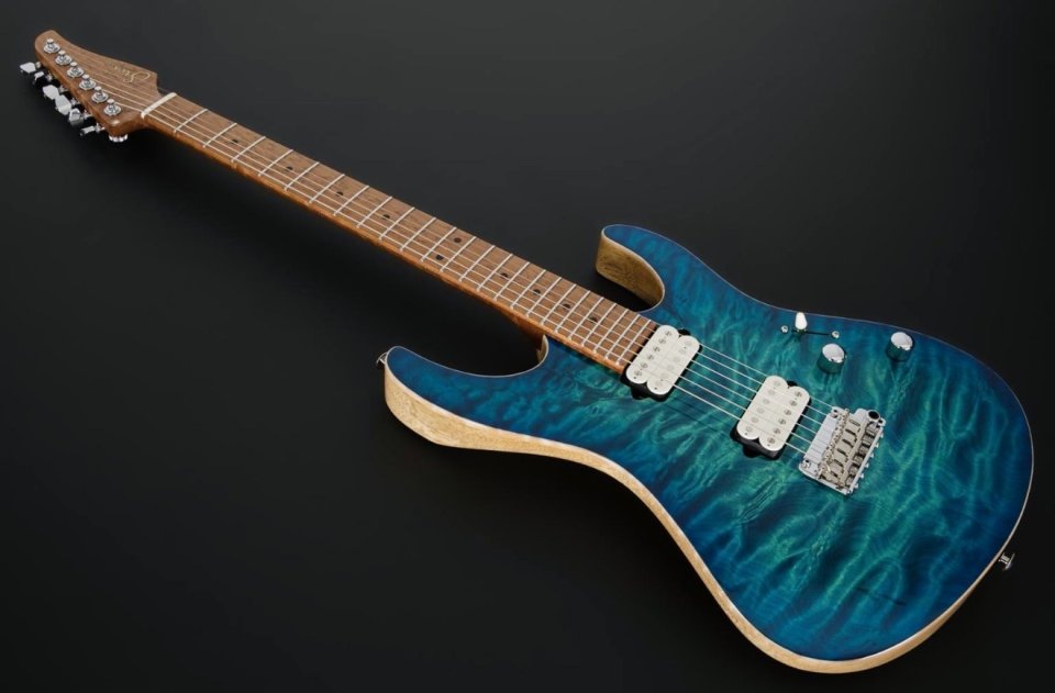 Suhr Modern Aqua blue burst Custom