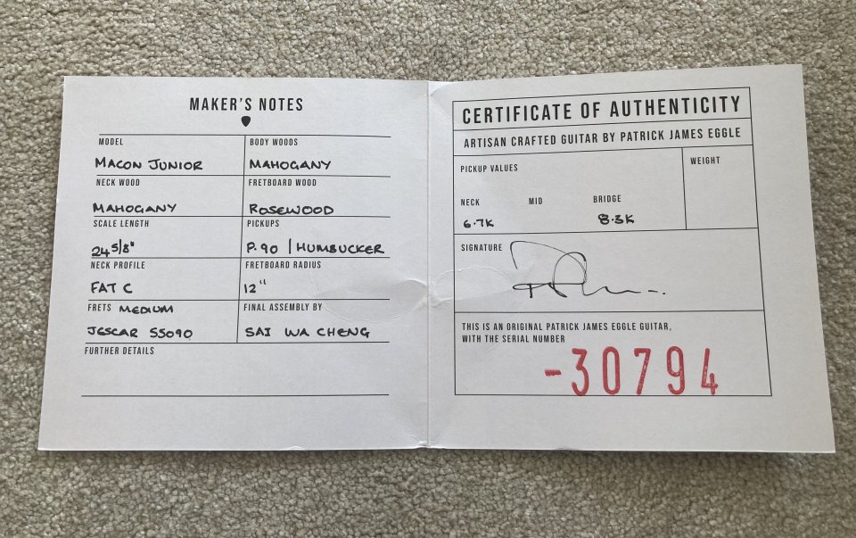 Patrick James Eggle Macon Junior