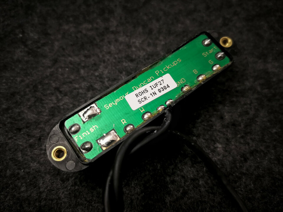 Pastillas Seymour Duncan: una TB-12 y una SCR-1N