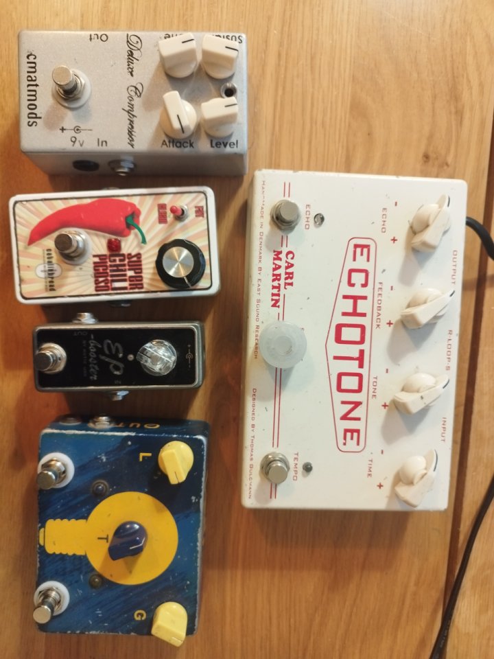 Echotone - EP Booster - Chili Picoso - Deluxe Compressor- Jam Tube dreamer+