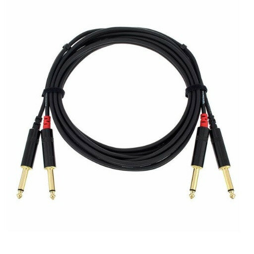 2x unidades Cordial CFU 3 PP cable emparejado 3m