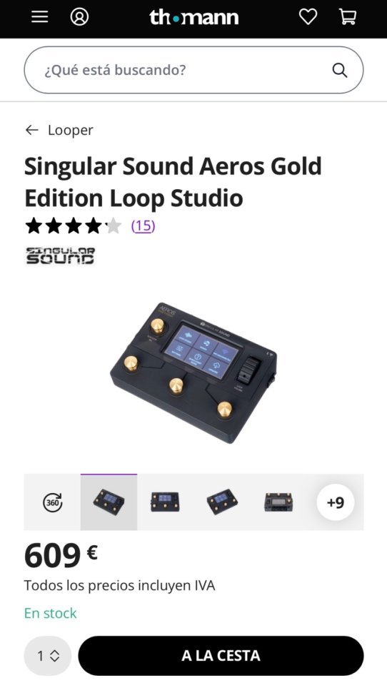 Singular Sound Aeros Loop Studio de segunda mano · Foto 10 de 10 · Lleida · 425 €