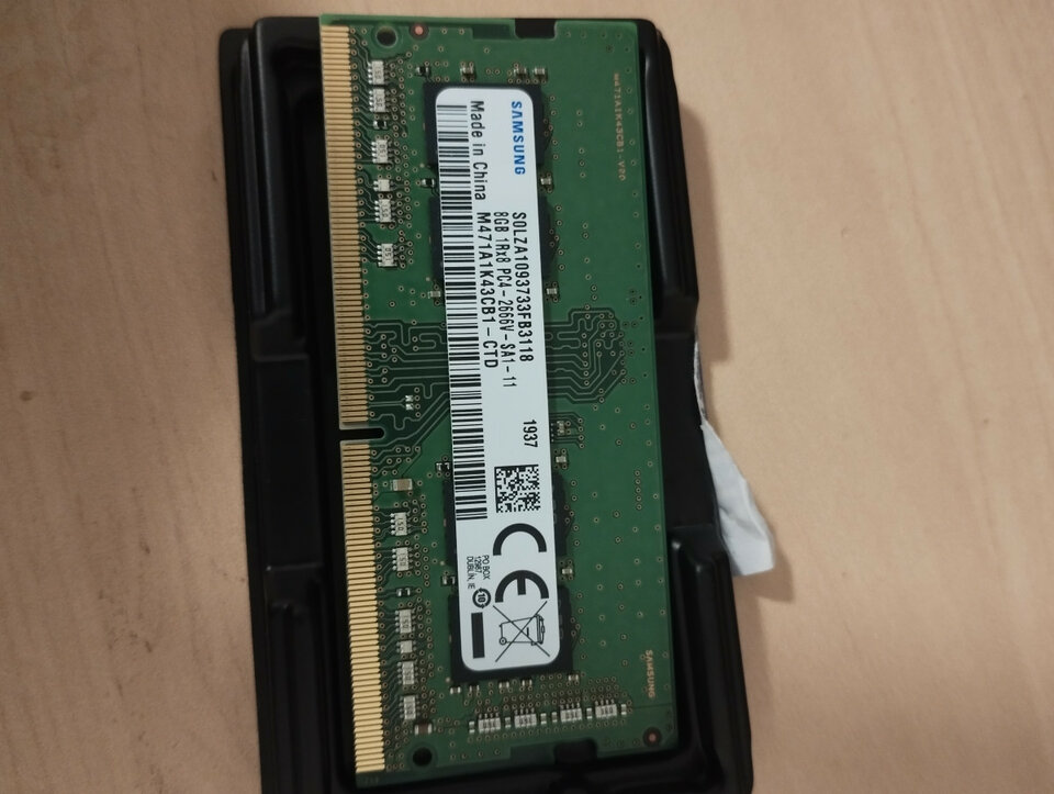 Memoria Ram ordenador portátil Samsung 8 GB DDR4 2666mhz