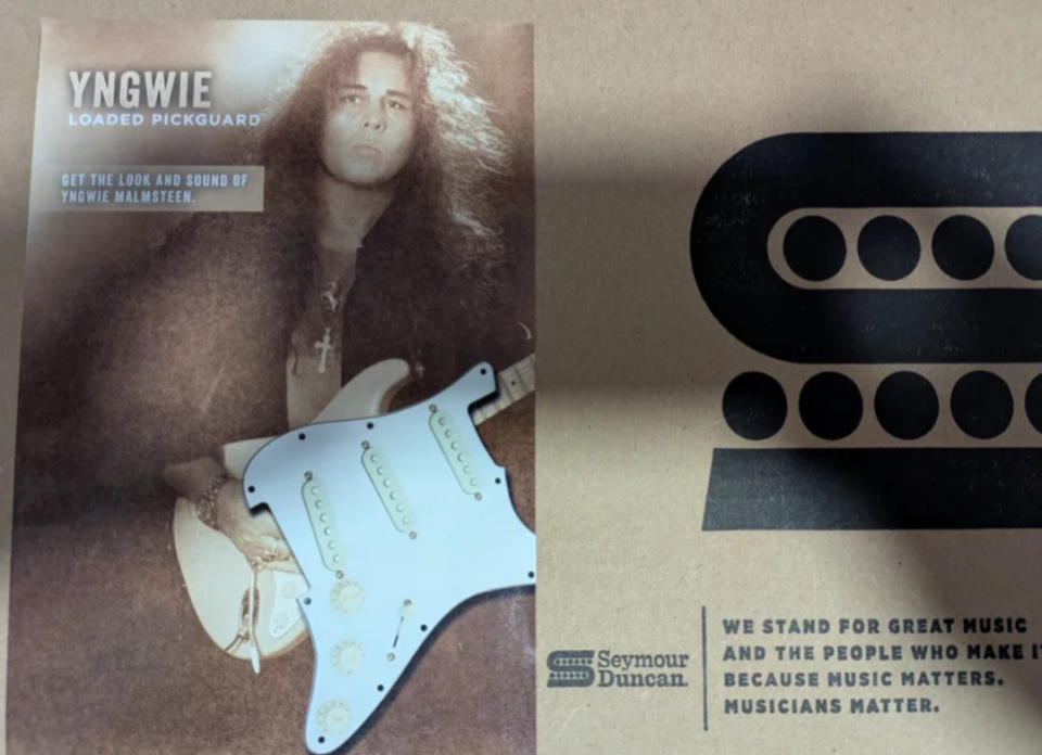 Yngwie seymour duncan pickguard pastillas