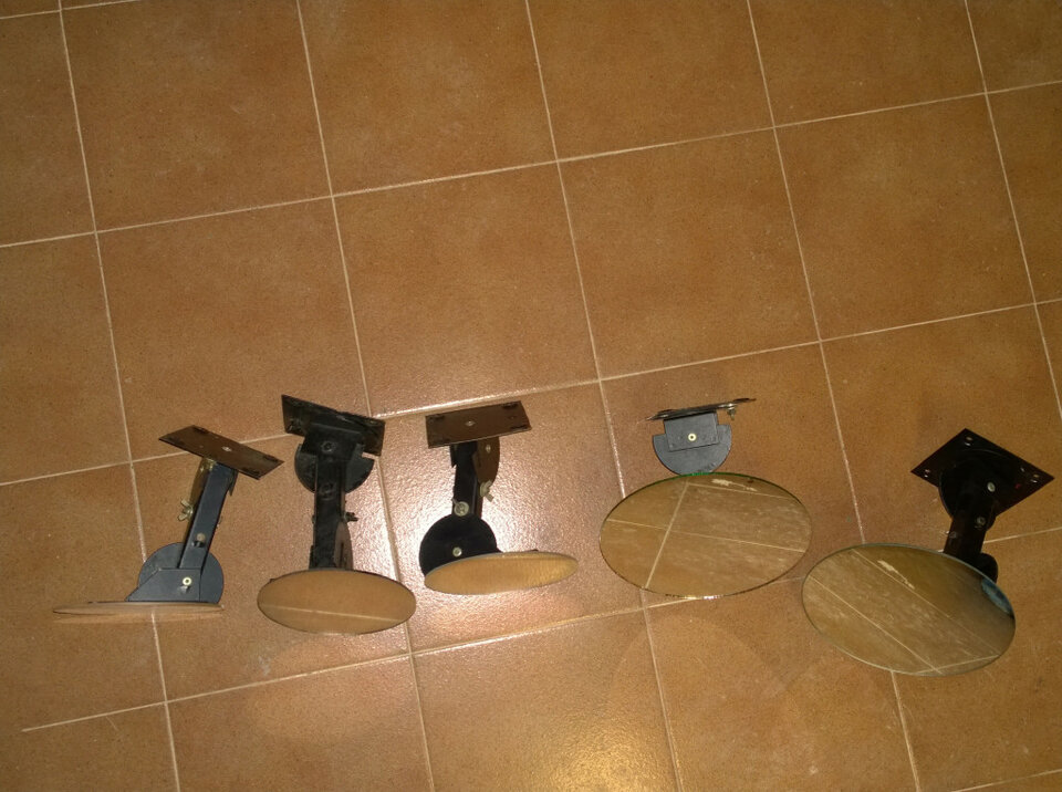 Espejos para laser/discoteca, ajustables 360º