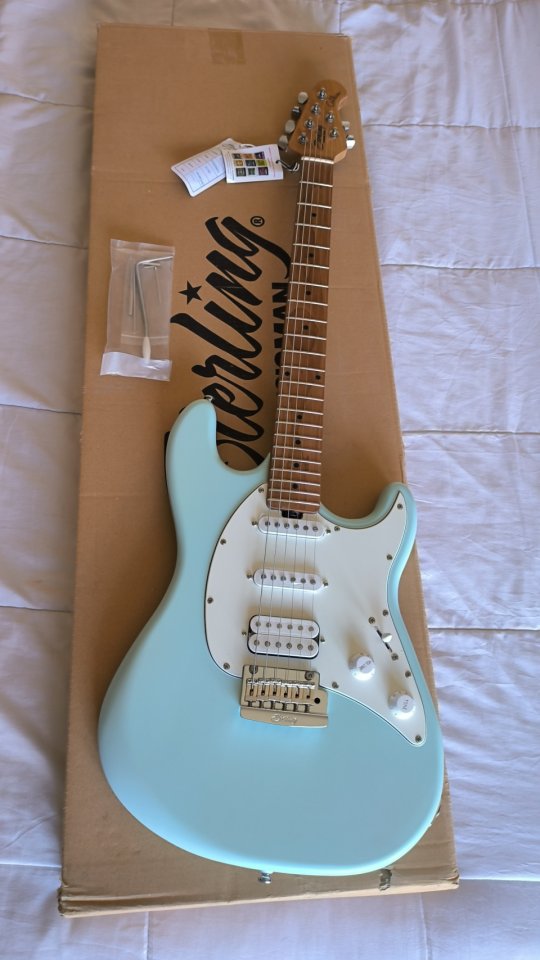 Sterling by Musicman Cutlass CT50 HSS Daphne Blue