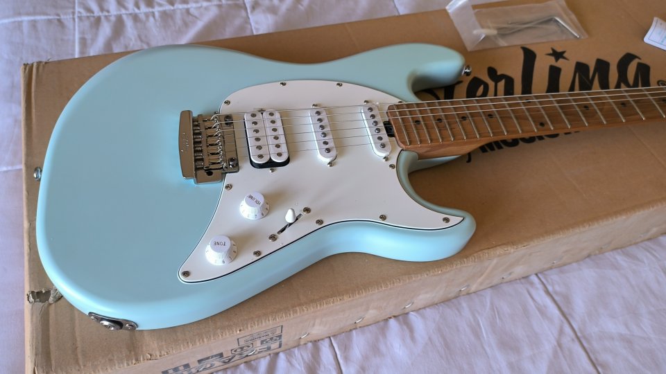 Sterling by Musicman Cutlass CT50 HSS Daphne Blue