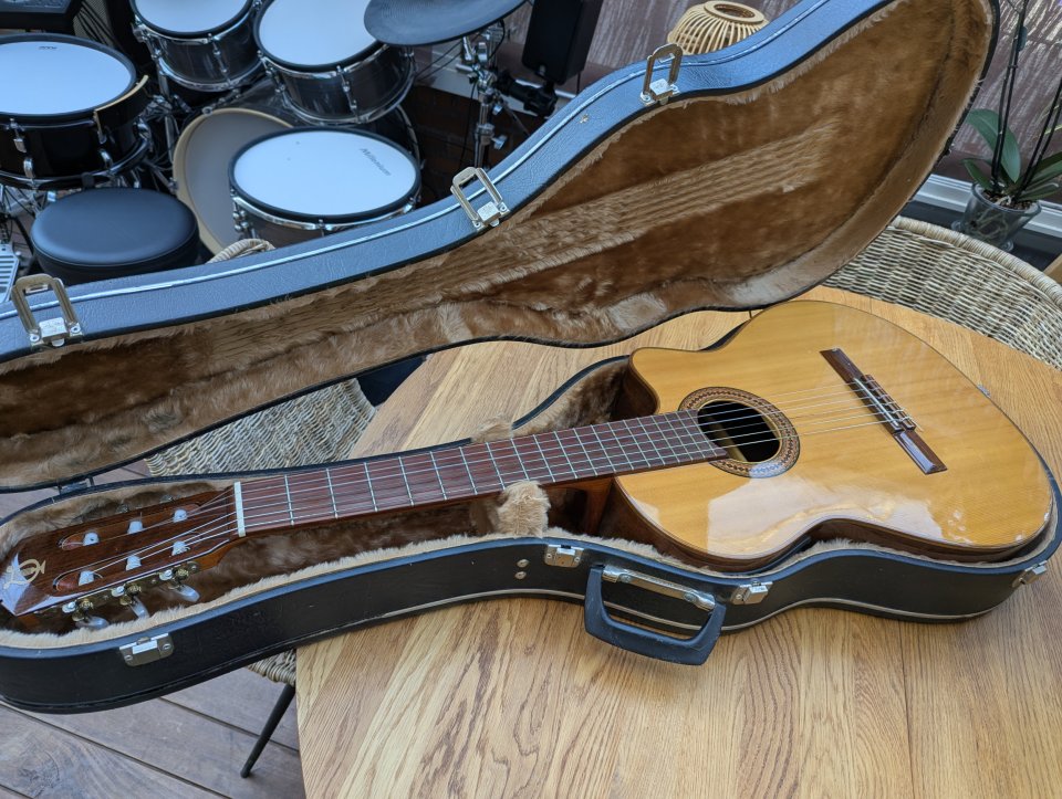 Antigua casa Núñez concierto especial cutaway preamp case