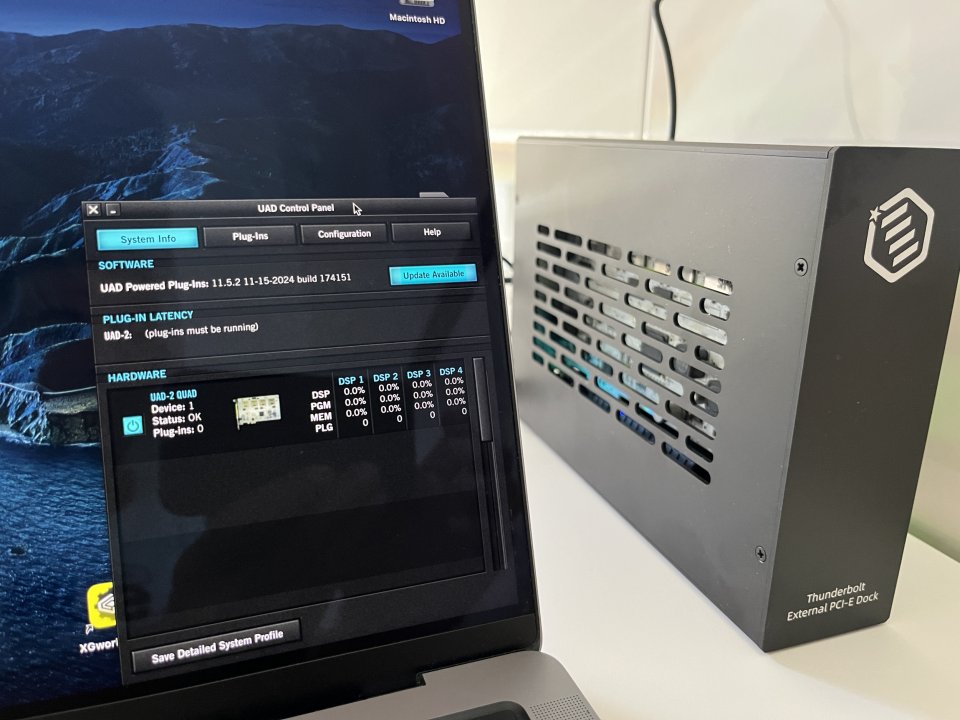 Universal Audio UAD PCIe Quad con Thunderbolt Dock de segunda mano · Foto 1 de 4 · Las Palmas · 400 €