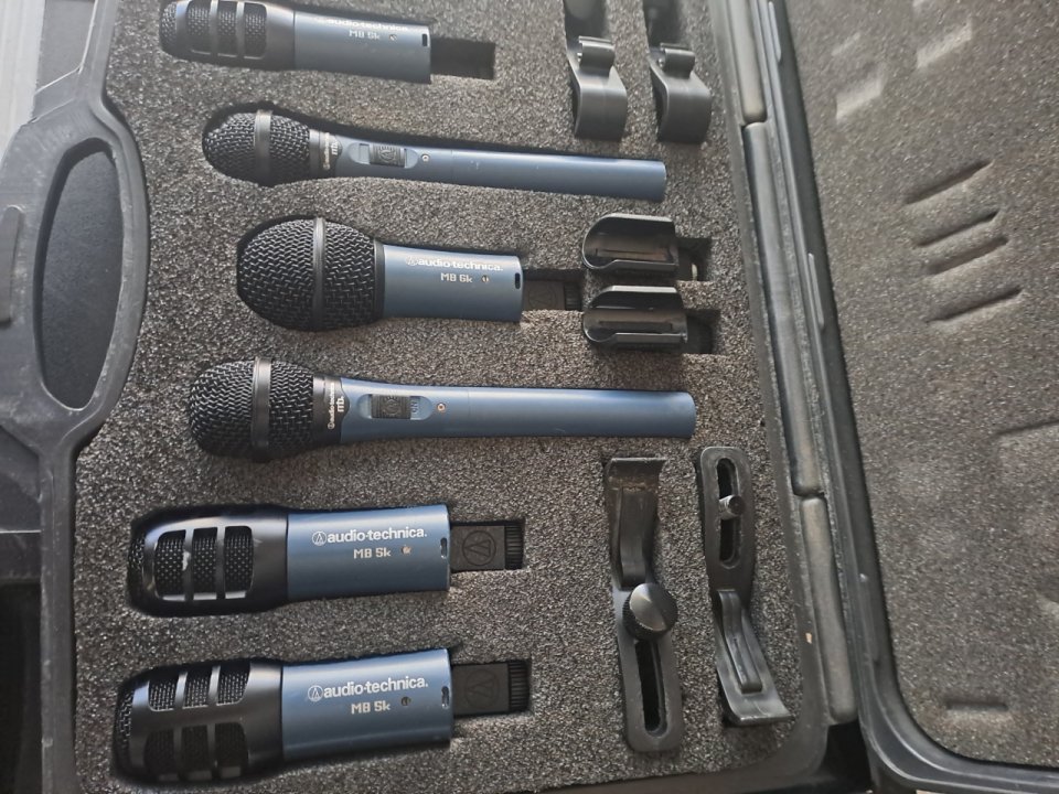 Kit De Microfonia Completa Para Bateria Audio-Technica MBk