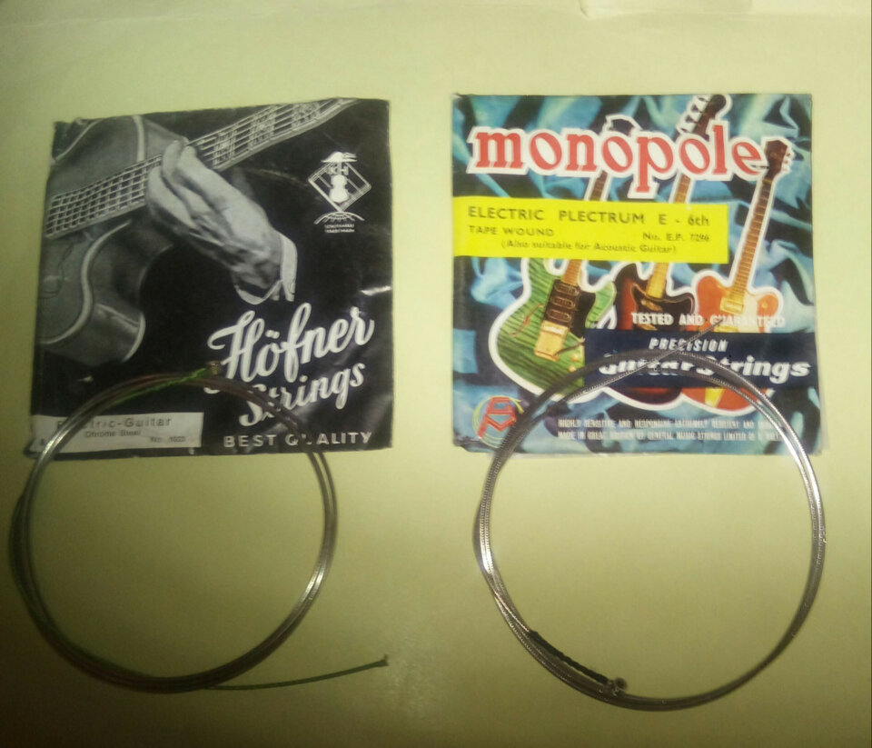 Cuerdas vintage Flatwound puente tipo fender