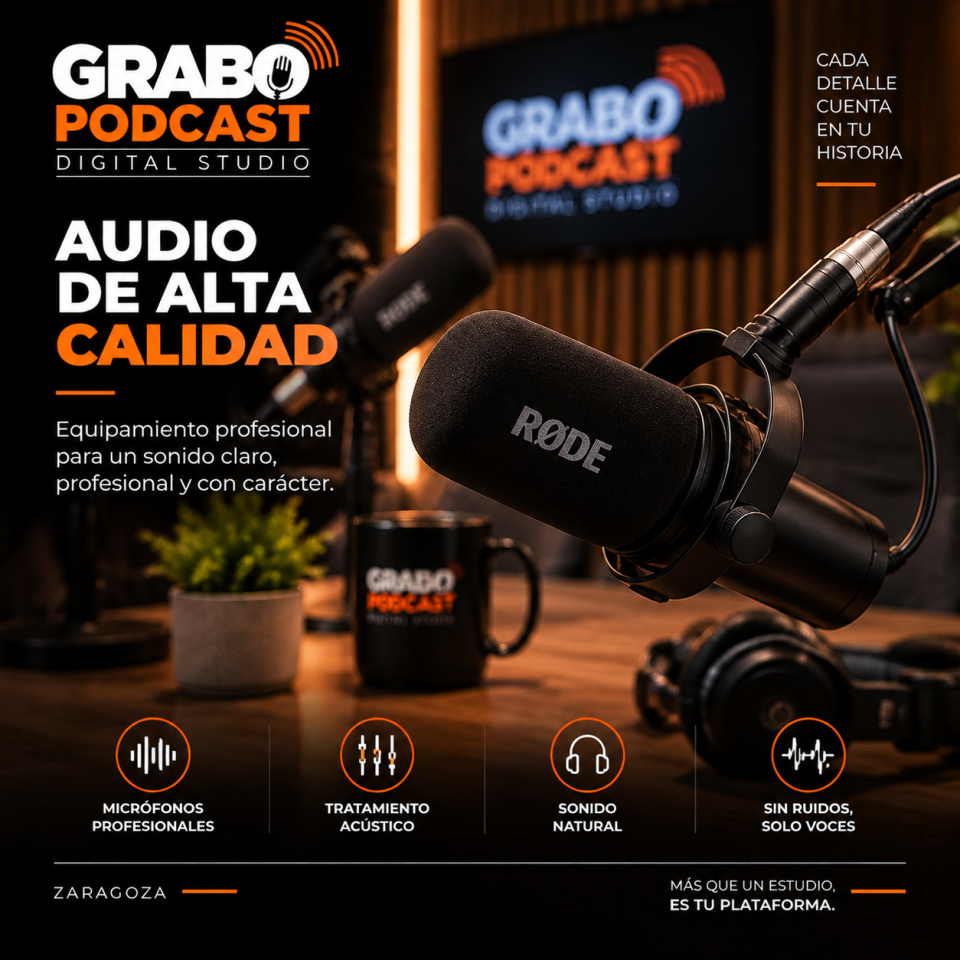 Estudio Podcast Profesional en Zaragoza | Graba, Crea, Emociona de segunda mano · Foto 2 de 8 · Zaragoza