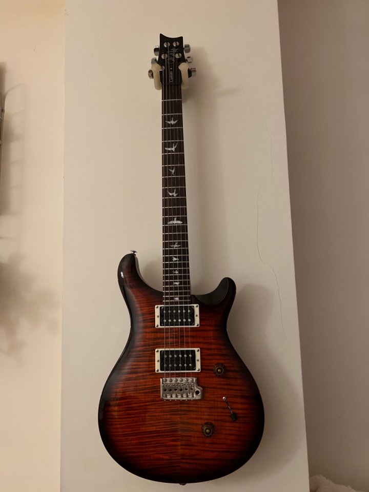 PRS SE Custom 24 Orange Tiger Smokeburst LIMITED + clavijeros PRS locking