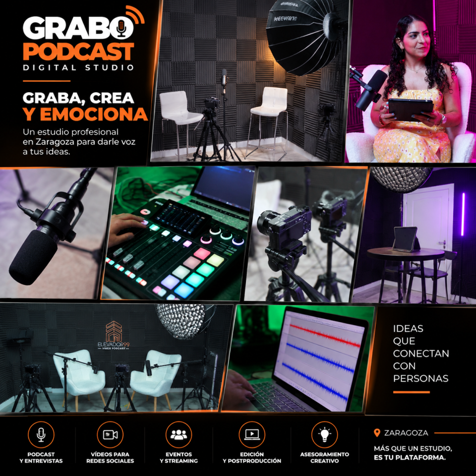 Estudio Podcast Profesional en Zaragoza | Graba, Crea, Emociona de segunda mano · Foto 7 de 8 · Zaragoza