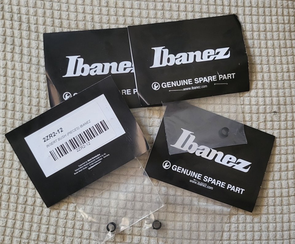 Casquillos Ibanez 2ZR2-12 (Torque Bushing) para Puentes ZR / Edge Zero - NUEVOS de segunda mano · Foto 1 de 2 · Madrid · 20 €