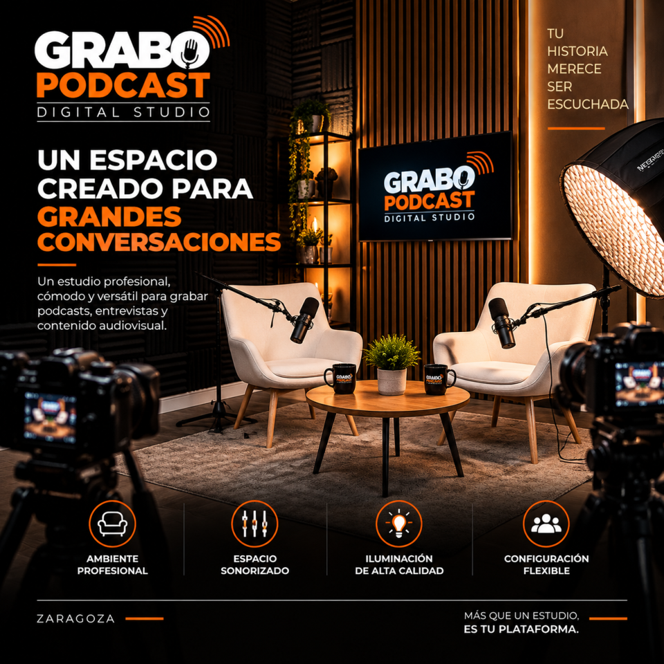 Estudio Podcast Profesional en Zaragoza | Graba, Crea, Emociona de segunda mano · Foto 8 de 8 · Zaragoza