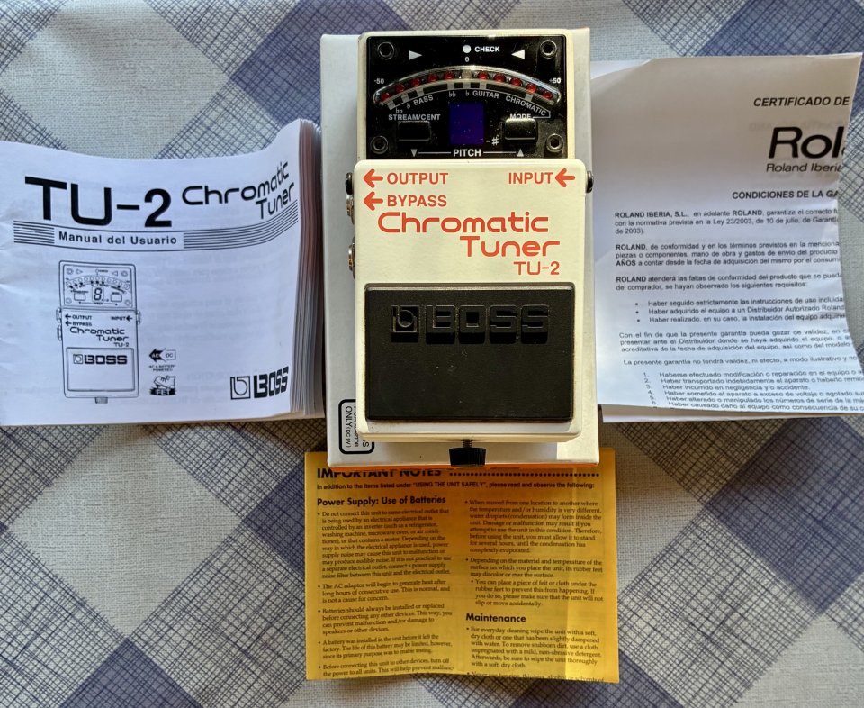 Pedal BOSS TU-2 Afinador cromatico de segunda mano · Foto 1 de 4 · Madrid · 45 €