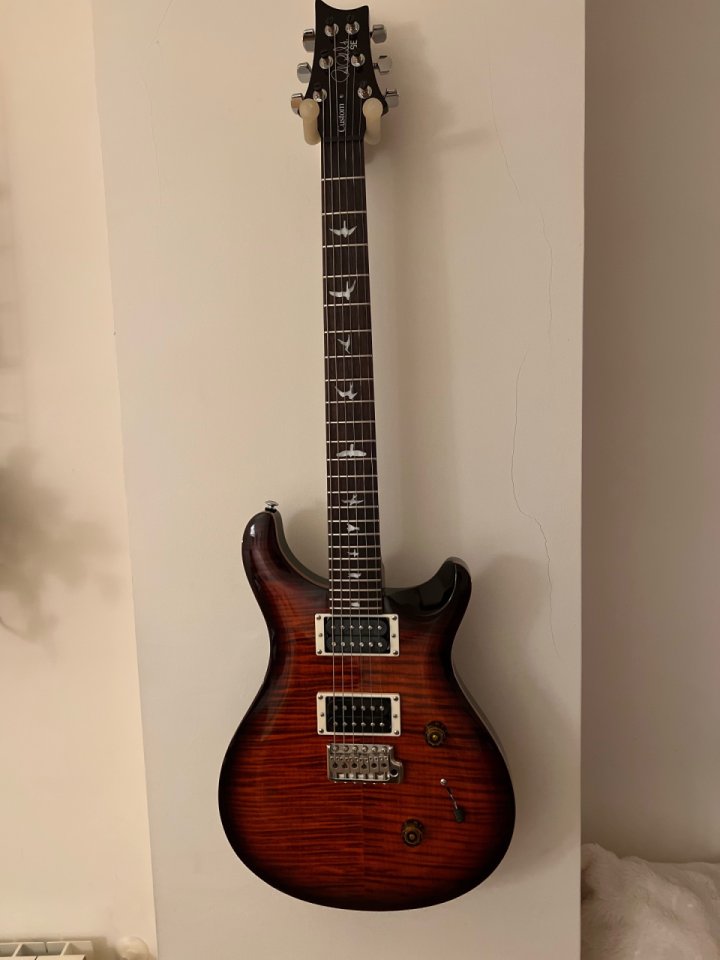 PRS SE Custom 24 Orange Tiger Smokeburst LIMITED + clavijeros PRS locking