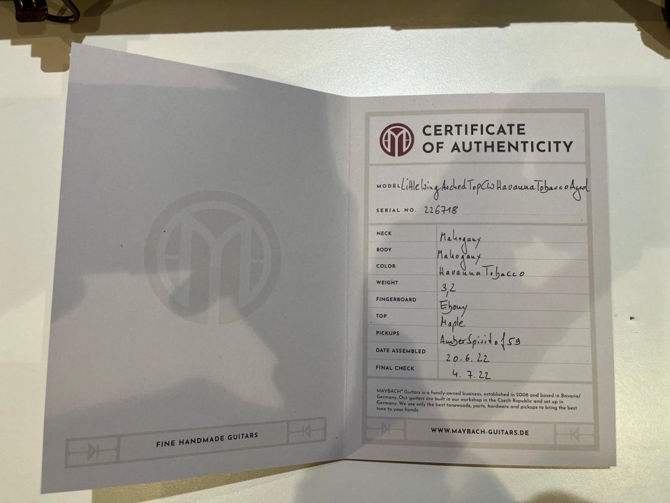 Maybach Little Wing Flat Top Havanna Tobacco (Galaxy) – 2022