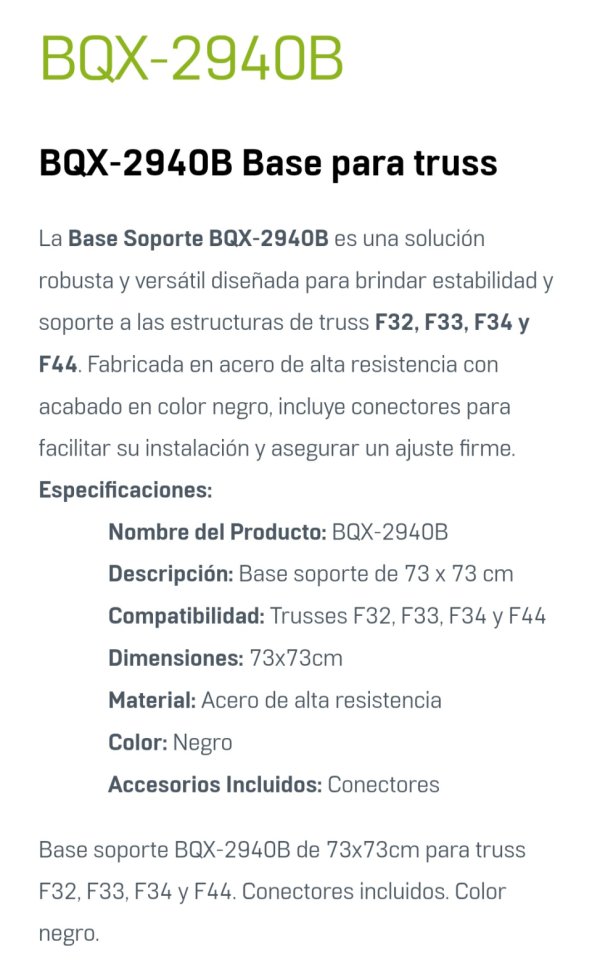 Bases Suelo Truss Fenix Stage BQX 2940 de segunda mano · Foto 3 de 4 · Sevilla · 600 €