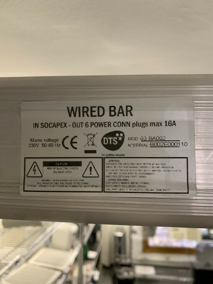 DTS Barra electrificada , nueva , varias unidades disponibles.