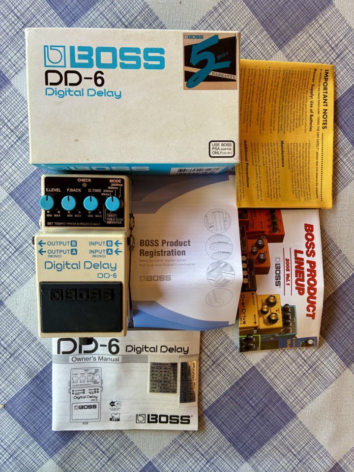 Pedal BOSS DD-6 Digital Delay de segunda mano · Foto 1 de 4 · Madrid · 80 €