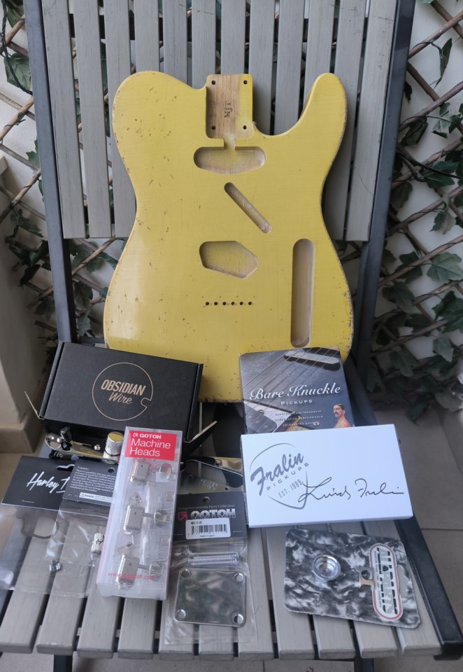 Telecaster MIX: MJT, Fender, Bare Knuckle, Fralin, Obsidian... ¡NUEVO! de segunda mano · Foto 1 de 9 · Murcia · 100 €