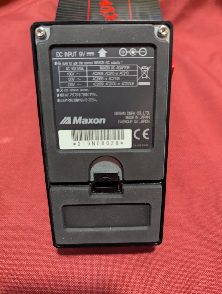 Maxon Sd-9 blackdrive overdrive Coleccionista SIN USAR