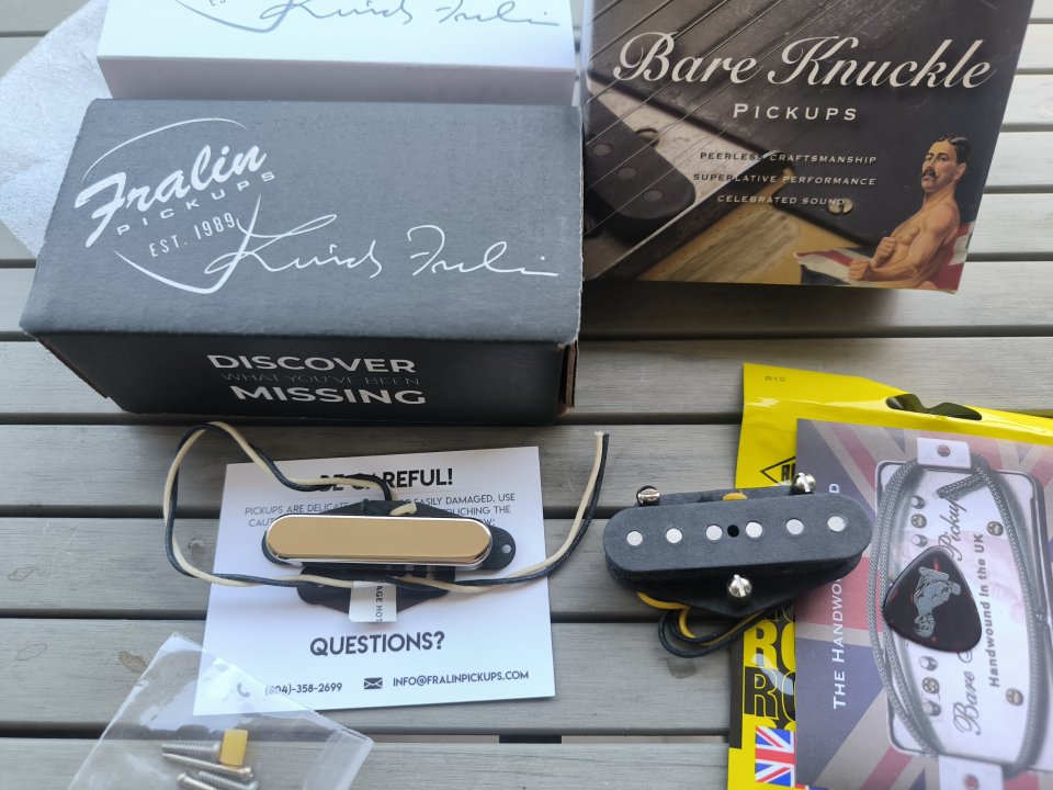Telecaster MIX: MJT, Fender, Bare Knuckle, Fralin, Obsidian... ¡NUEVO! de segunda mano · Foto 7 de 9 · Murcia · 100 €