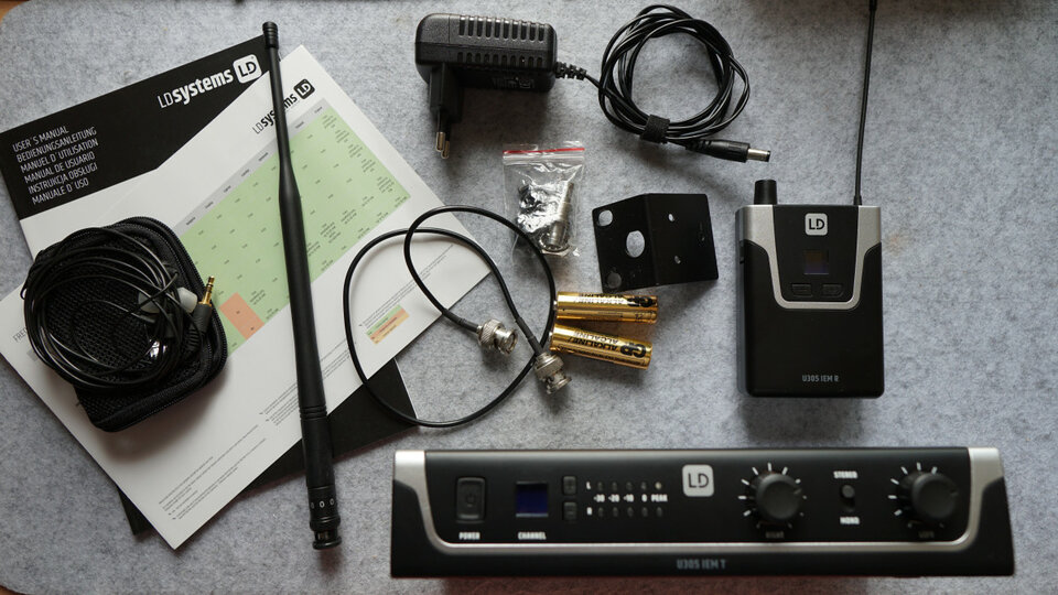 LD System U305 Kit monitoraje stereo inalambrico