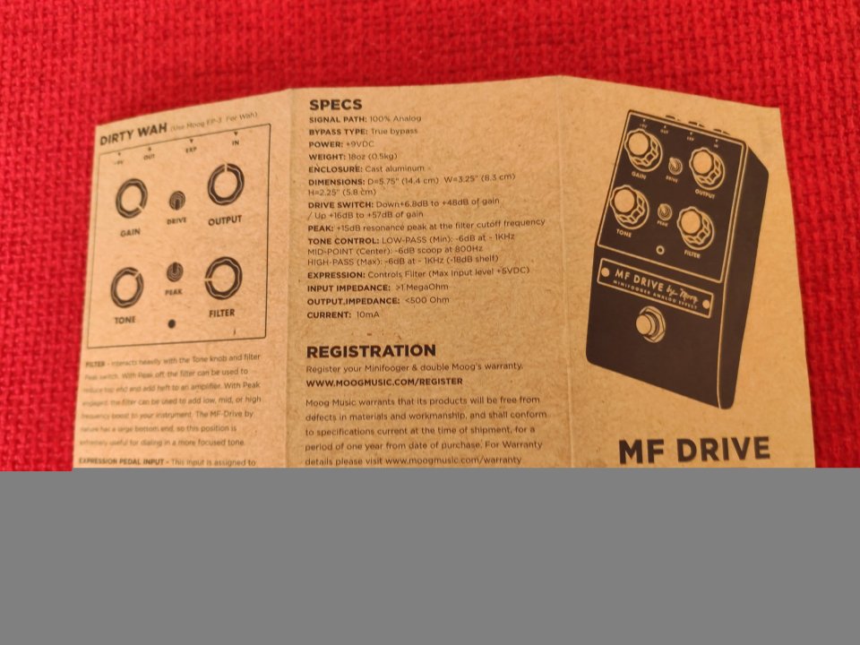 Minifooger MF Dive V1 Moog Pedal de segunda mano · Foto 7 de 10 · Alicante · 400 €