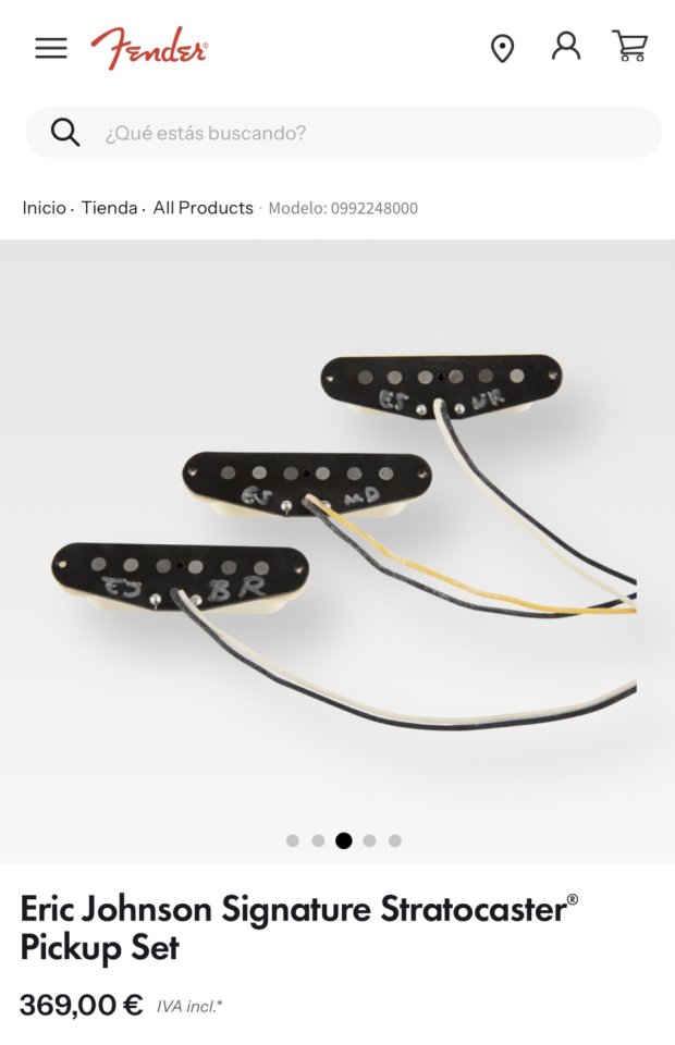 Eric Johnson Signature Stratocaster® Pickup Set de segunda mano · Foto 6 de 7 · SC Tenerife · 255 €