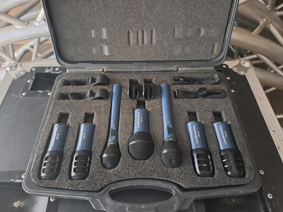 Kit De Microfonia Completa Para Bateria Audio-Technica MBk
