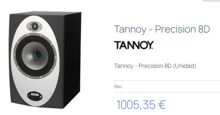 Altavoces Profesionales TANNOY PRECISION 8D