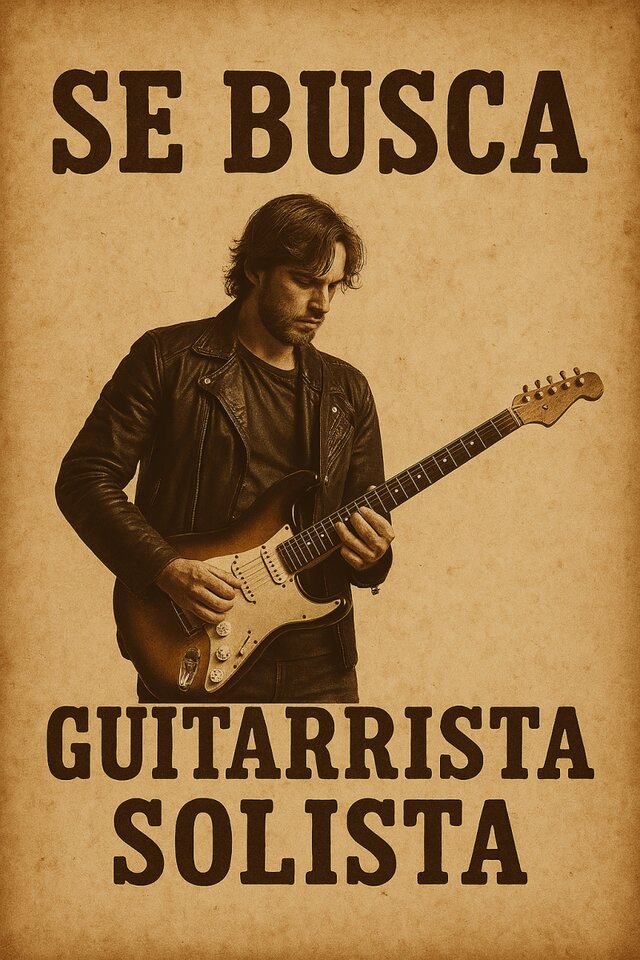 Guitarra solista para banda de rock