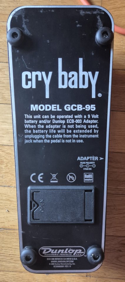 O cambio Crybaby gcb95 mod TBP+LED
