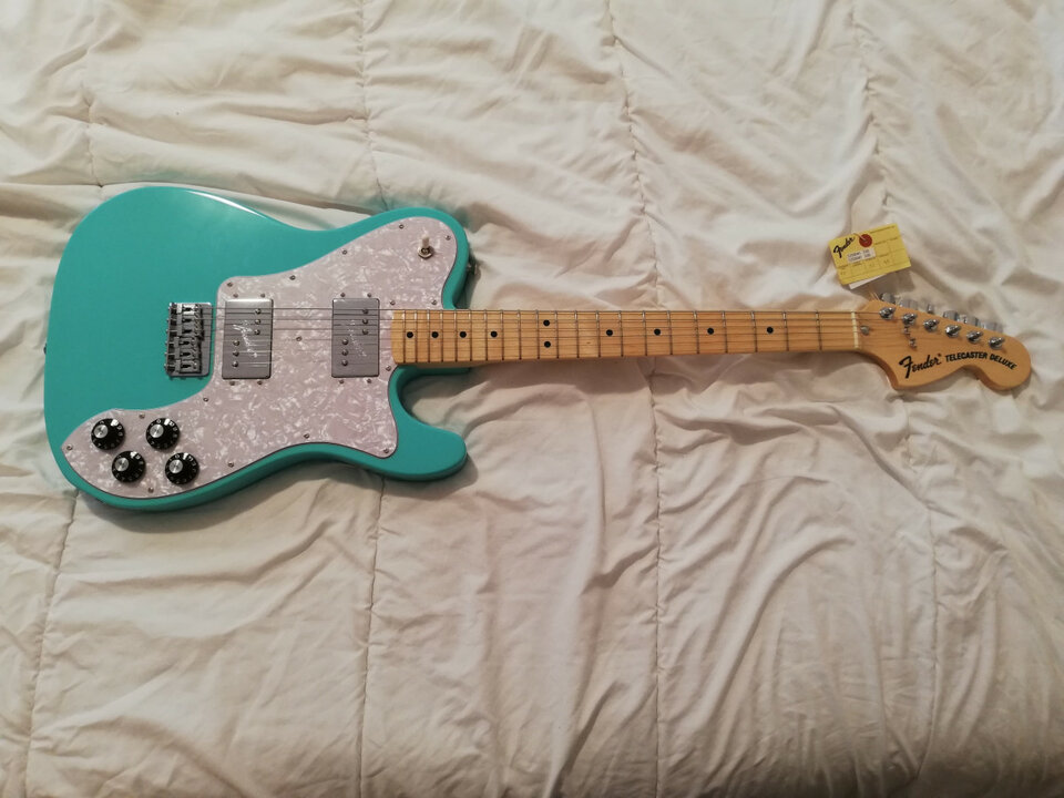 Fender Made in Japan  Limited Edition Traditional 70s Tele Deluxe MN Sea Foam Green