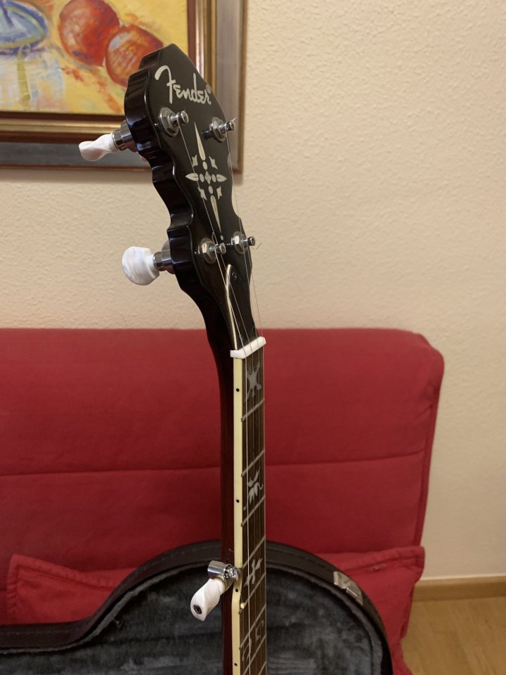 Banjo Fender FB55 (5 cuerdas), sin apenas uso + estuche. de segunda mano · Foto 8 de 9 · Valencia · 495 €