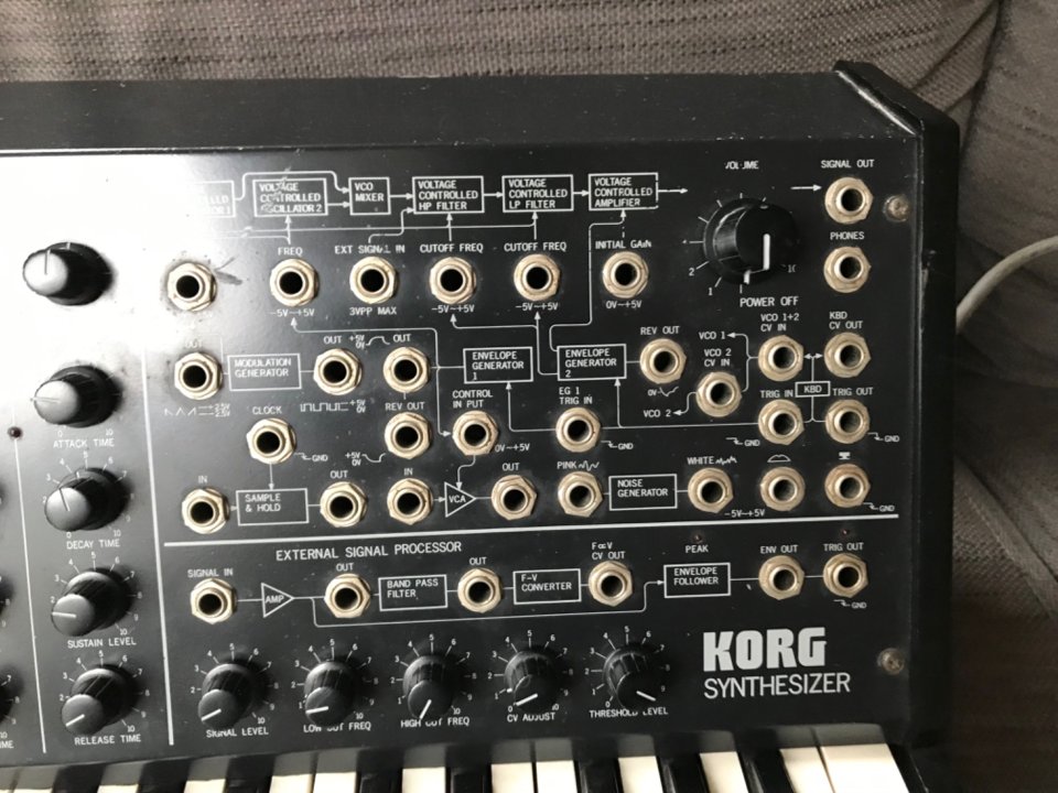 Korg MS20 original + Kenton Pro Solo MKII + cables
