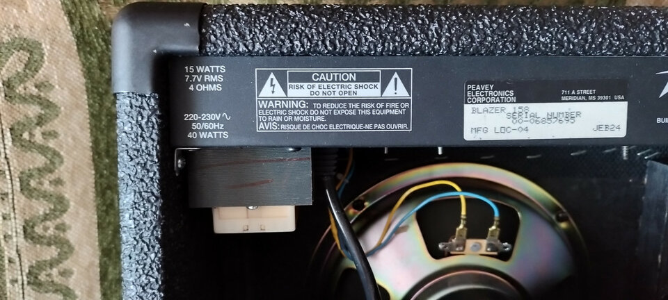 Amplificador Peavey Blazer 158