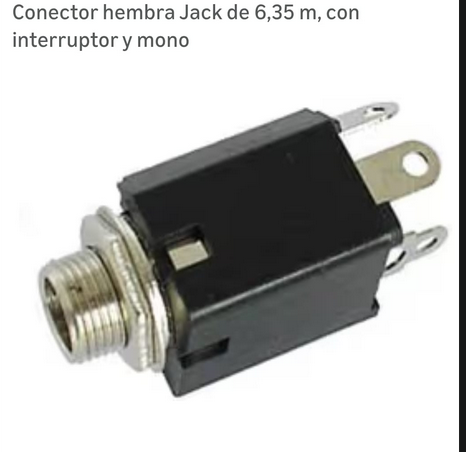 compro conector hembra jack mono 4 pines de segunda mano · Alicante