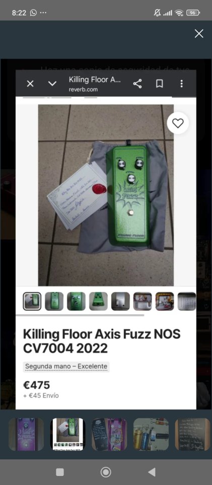 Killing Floor Effects Axis Fuzz - 2022 OC44 NOS de segunda mano · Foto 4 de 10 · Huelva · 475 €