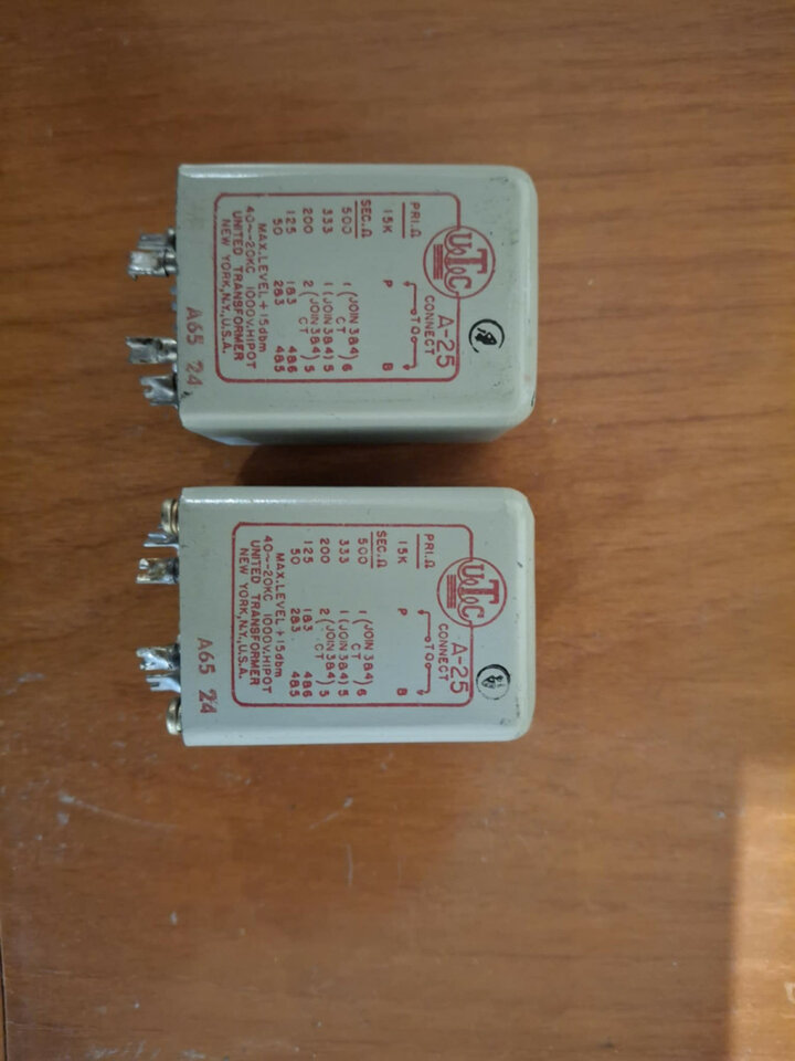 transformadores UTC A25 vintage  - trafo de salida